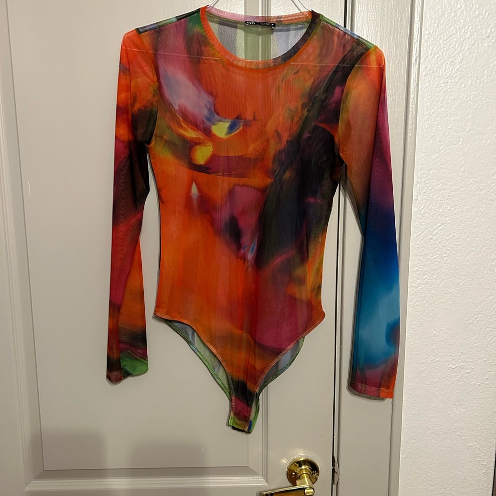 Beautiful Zara mesh bodysuit.